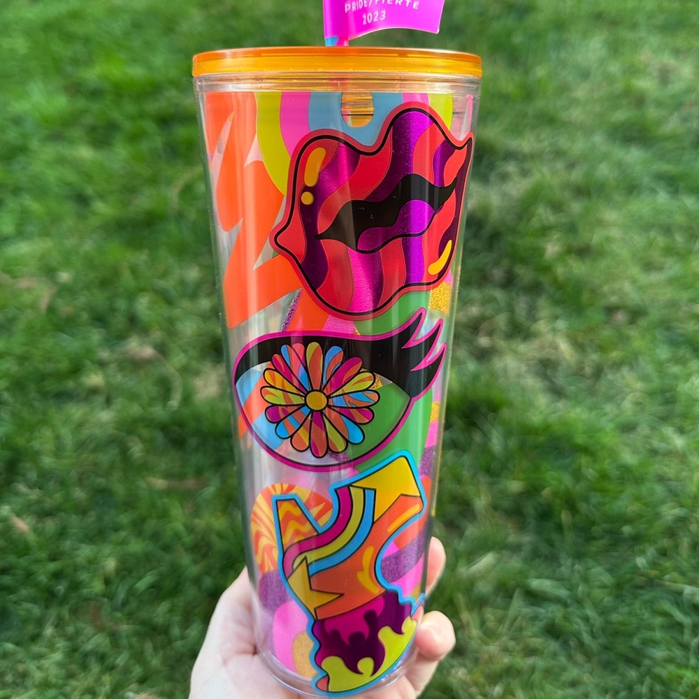 Pride Venti Starbucks Reusable Tumbler Large Cup NWT